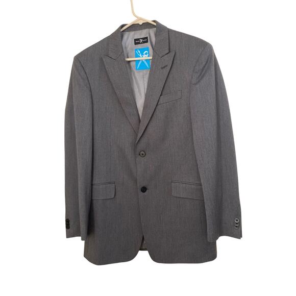 Marc Ecko Men's Blazer Cut & Sew Gray 2 Button Classic Fit Suit Jacket Size 38R - Picture 1 of 7